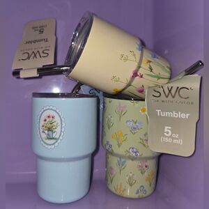 SWC Floral 5 oz Stainless Tumbler
